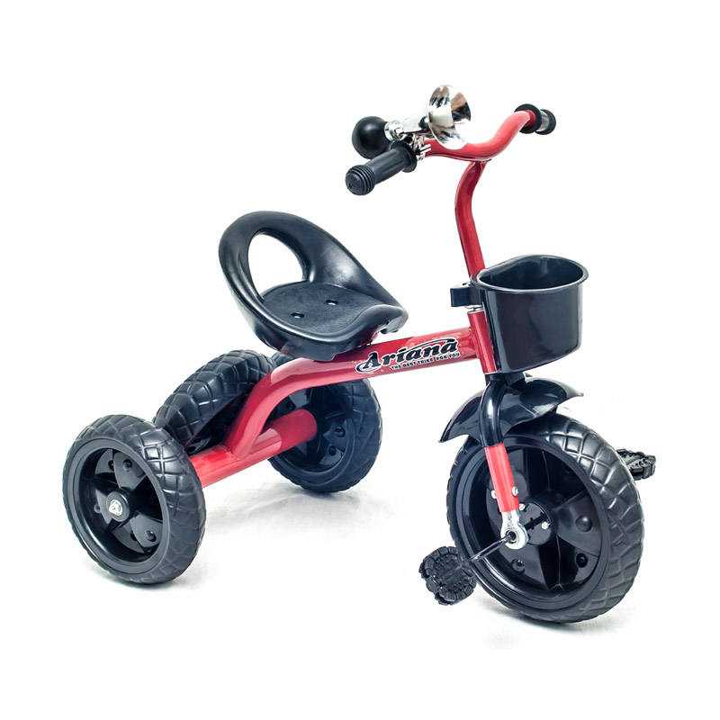 Bicycle for children 3-wheeled with spare wheel