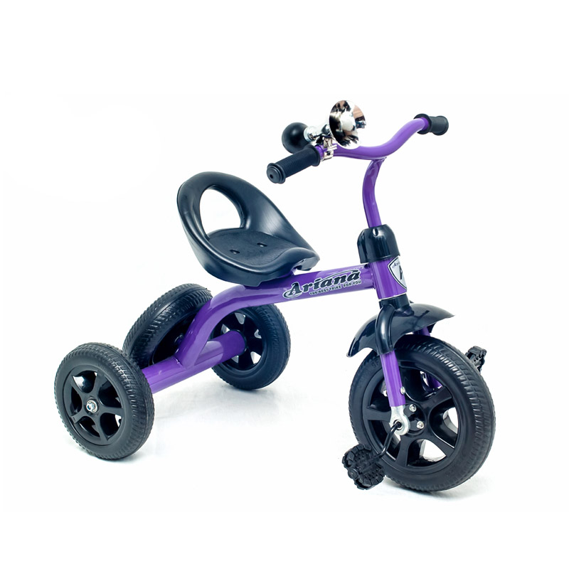 Bicycle for children 3-wheeled with spare wheel