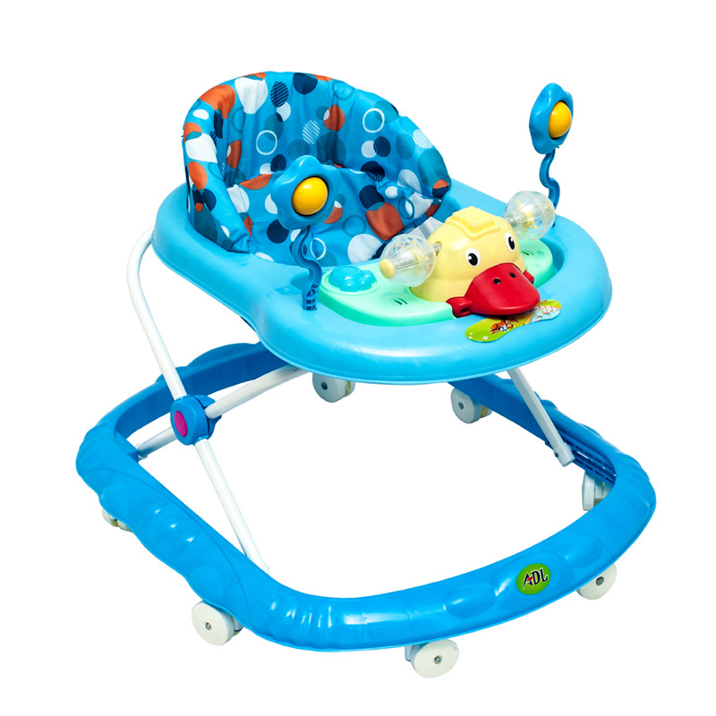 Baby walker with play panel